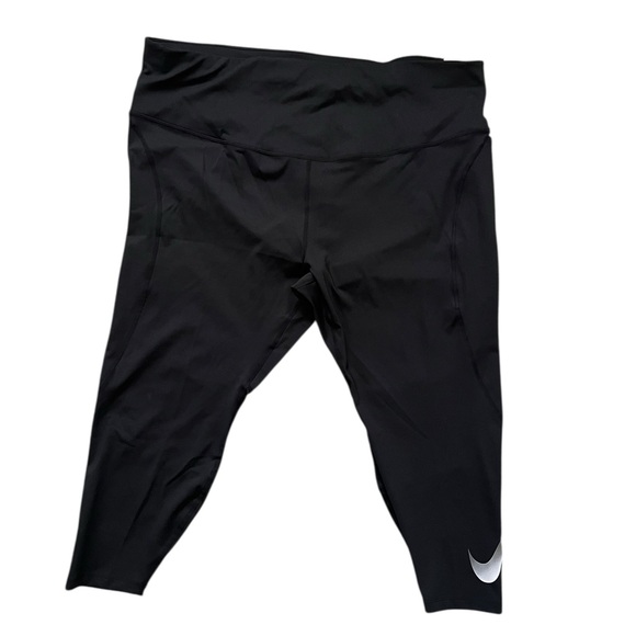 Nike Pants - Nike fast tight fit mid rise 7/8 length Black Leggings